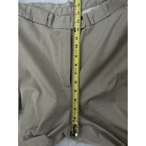 Travelsmith Women's Khaki Cargo Capri Pants Size 16 Cotton Blend Casual Outdoor - Picture 8 of 8